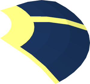 ~Dish  6 x  6 Inverted with SW Dark Blue Radial Arcs Pattern - Quarter