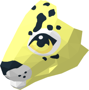 ~Animal Felid Leopard Head Black Spots and White Eye Patches and Muzzle Pattern