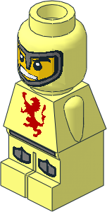 Microfig with Lava Dragon Knight White Pattern Microfig with Lava Dragon Knight White Pattern