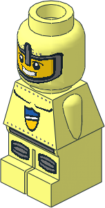 Microfig with Lava Dragon Knight Red Pattern Microfig with Lava Dragon Knight Red Pattern