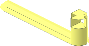 ~Duplo Door / Window Pane  1 x  4 x  3 with One Pane and Rounded Sides - Detail