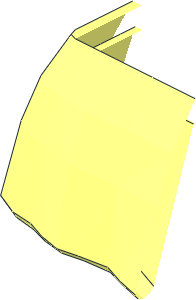 ~Minifig Skirt Wavy  1.1 Length - Quarter