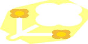 ~Flower with 3 Petals - Missing Branch and Center Petal