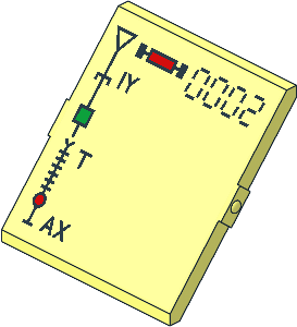 Glass for Window  4 x  4 x  3 Roof with Black "0002 IY - T - AX" and Scale Sticker