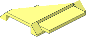 ~Slope Brick 45  6 x  8 Double with  1 x  6 Extension - One Half