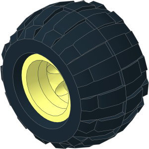 Wheel Rim 23 x 22 x 29 Offroad with Split Axlehole with Tyre 27/ 40 x 22 Offroad