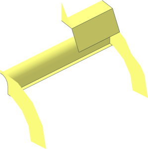 ~Wheel Rim 23 x 22 x 29 Offroad with Split Axlehole - Quarter