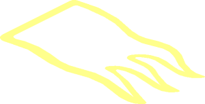 ~Cloth Flag 8 x 5 Wavy with 3 Points - Coloured Border