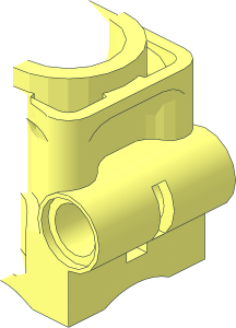 ~Technic Engine Cylinder Head without Studs Half