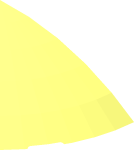 ~Brick  3 x  3 x  1 Quarter Circle with Curved Top - Top Surface, Half