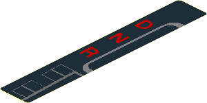 Sticker  5.0 x  0.8 with Gear Lever Console Left with "DNR" print