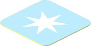 Sticker  0.7 x  0.7 with Maersk Logo