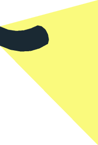 ~Brick  1 x  2 with Black Smile Pattern Half