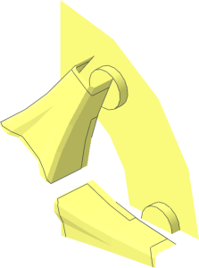 ~Wheel 7 x 24 with Fake Bolts and 6 Spokes - Rim Quarter