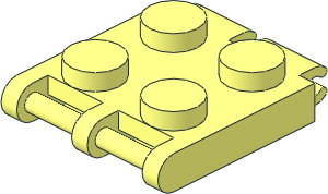 Plate  2 x  2 with Hinges