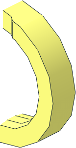 ~Minifig Tool Magnifying Glass Holder with Thick Frame Half