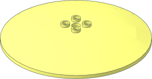 =Dish 10 x 10 Inverted with Hollow Studs