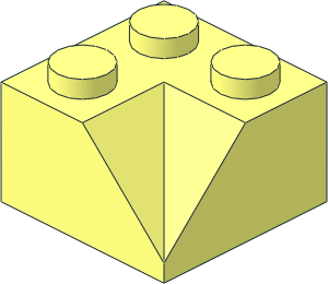 =Slope Brick 45  2 x  2 Double Concave
