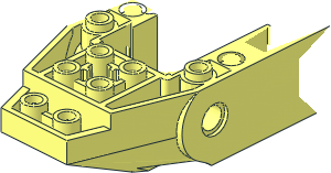 ~Car Base  4 x 10 x 1.333 with  4 x  2 Recessed Center and 4 Pin Holes - One Half Elements