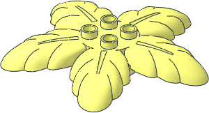 Duplo Palm Tree Leaves with  2 x  2 Studs on Top