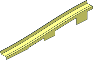 ~Duplo Train Track Ramp - Half