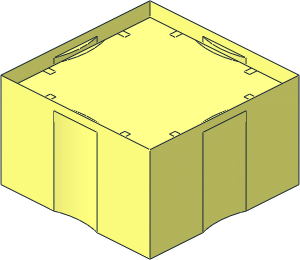 ~Duplo Tile  2 x  2 x  1 without Top Surface