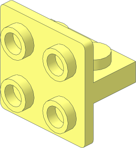 Bracket  1 x  2 -  2 x  2 Centered