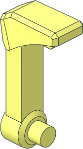 Minifig Helmet Rangefinder Short, Square Shaft for SW Mandalorian Helmet