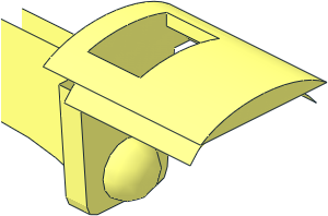 ~Duplo Tipper Bucket Bed Hinge Half