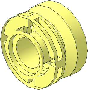 ~Wheel Rim  8 x 11.2 with Centre Groove and one Curved Side without Patternable Surfaces