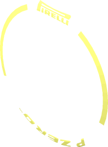 ~Wheel 13.4 x 24 Rubber Black Integral Smooth Racing Tyre Front with "PIRELLI P ZERO" Pattern