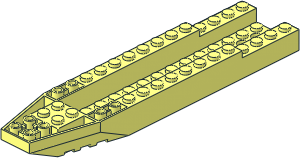 Aircfaft Fuselage Forward Bottom  4 x 18 x  1.3333 with  2 x 14 Recesssed Center and 13 Holes