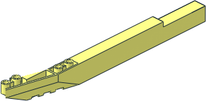 ~Aircfaft Fuselage Forward Bottom  4 x 18 x  1.3333 with  2 x 14 Recesssed Center and 13 Holes - One Half