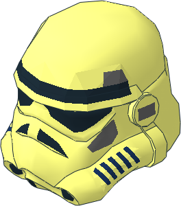 Minifig Helmet Stormtrooper with Stormtrooper Pattern