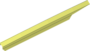 ~Die  6 Sides  3 x  3 x  3 with Loop on One Edge - Rubber Part 1/12th