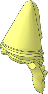 Minifig Hair Braided with Hat Hennin with Veil