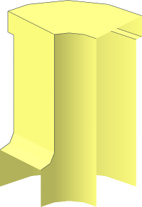 Wheel Holding Pin with Centre Hole without Bottom Edge - Quarter