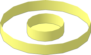 Wheel Holding Pin with Centre Hole - Bottom Pocket