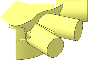 ~Duplo Round Brick with Radiating Bars - Quarter