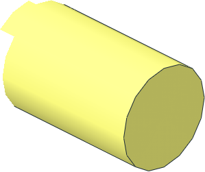 ~Duplo Round Brick with Radiating Bars - Cylinder 3