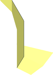 ~Duplo Round Brick with Radiating Bars - Corner of Hollow