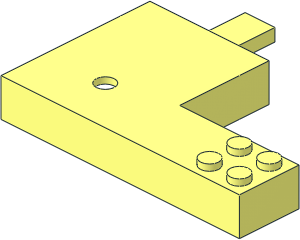 ~Train Track 12V Tapered Point Right Housing (Obsolete)