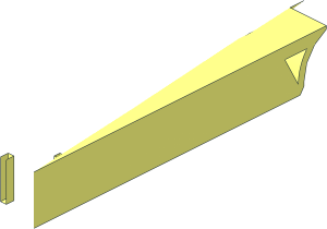 ~Duplo Plate  2 x  4 with Hinge - Half