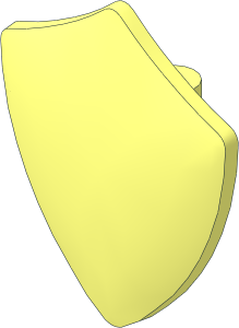 Minifig Shield Quadrilateral