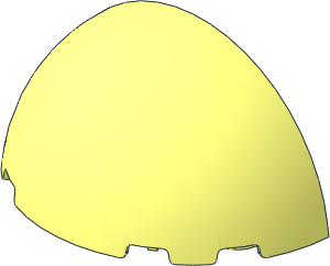 Windscreen  3 x  6 x  3 Dome, Half