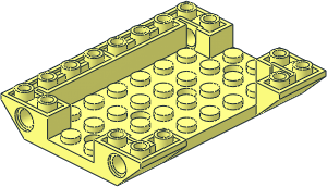 Slope Brick 45 6 x 8 Double Inverted with Open Centre and 4 Holes and Cutout on One Side Slope Brick 45 6 x 8 Double Inverted with Open Centre and 4 Holes and Cutout on One Side