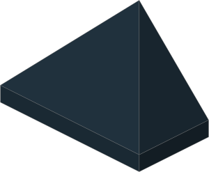 ~_Slope Brick 45  1 x  2 Triple Black (Obsolete)