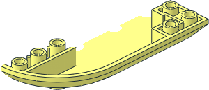 ~Plane Bottom  6 x  8 x  1 with Two Holes - Half