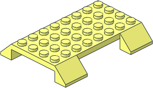 Slope Brick 45  6 x  8 Double with Cutout on One Side