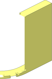 ~Panel  8 x  8 x  6 Corner Round Half